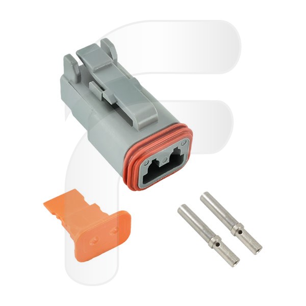 DT CONNECTOR 2 FEMALE TERMINAL SECTION 0.5/1.5 MM2